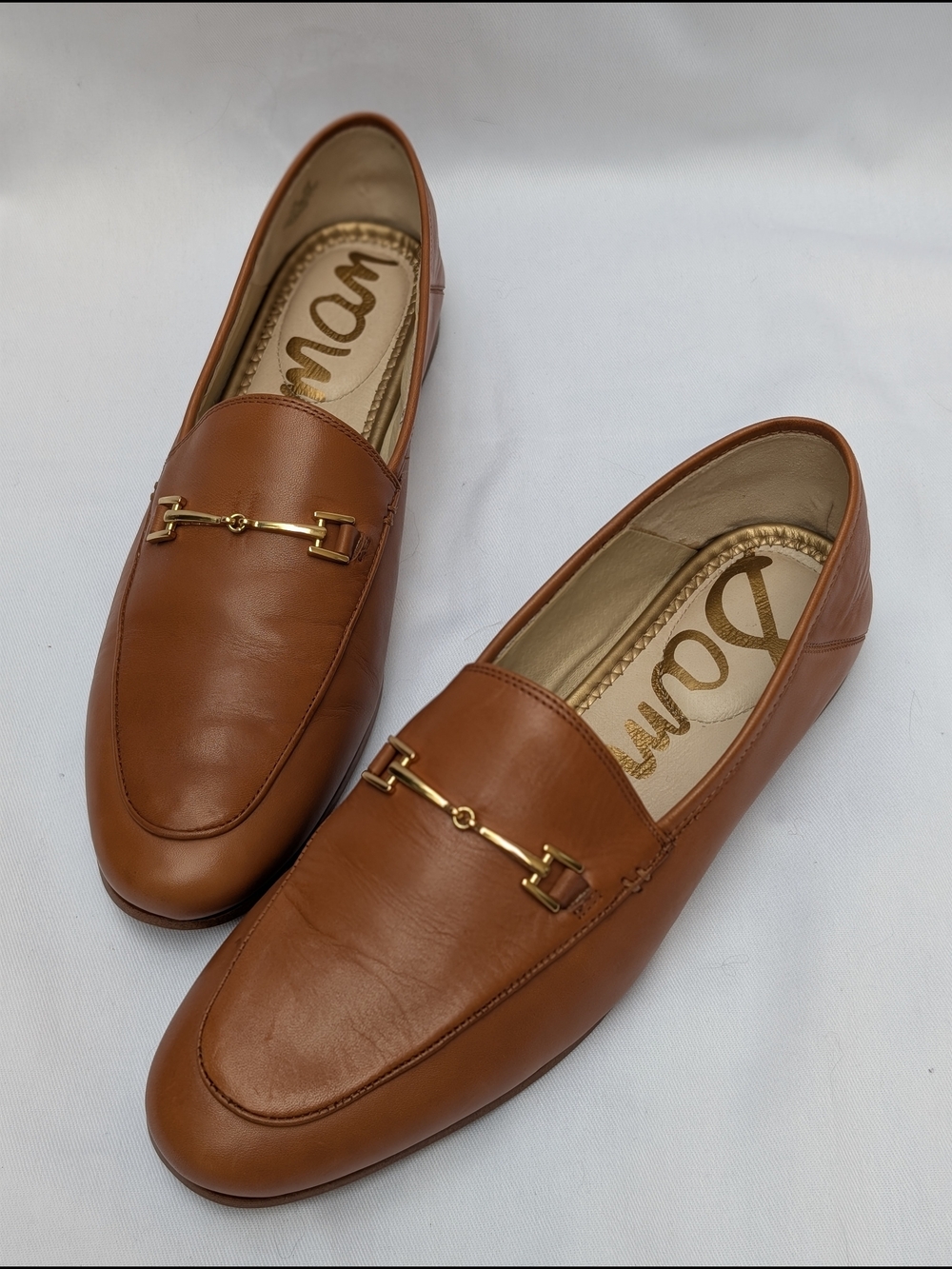 Sam Edelman Loraine Brown Leather Horsebit Loafers 9.5 - Picture 2 of 12